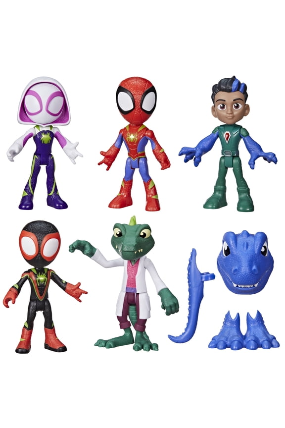 Marvel Spidey and His Amazing Friends, Dino Heroes & Lizard Action Figures Set