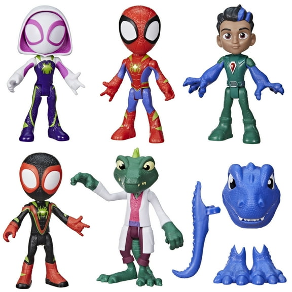 Marvel Spidey and His Amazing Friends, Dino Heroes & Lizard Action Figures Set