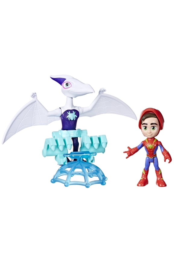 Marvel Spidey and His Amazing Friends Dino-Webs Ghostasaurus & Spidey Action Figures, Ages 3+