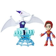 Marvel Spidey وأصدقاؤه المذهلون Dino-Webs Ghostasaurus & Spidey Action Figures، الذين تزيد أعمارهم عن 3 سنوات