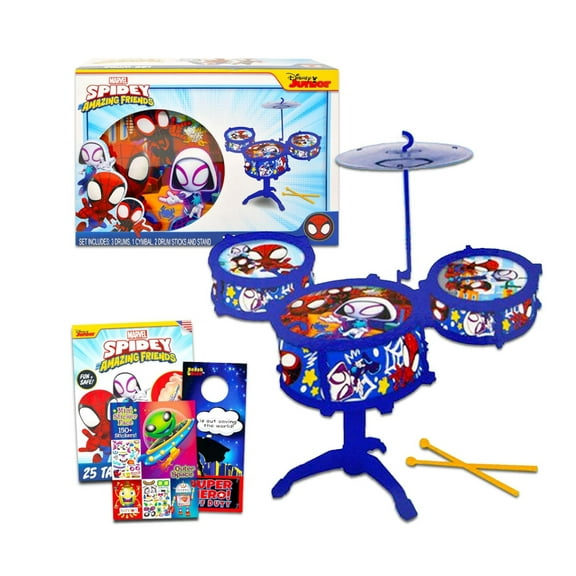 Marvel Spidey and His Amazing Friends Drum Set for Kids