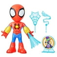 thumbnail interactive-video image 1 of Marvel Spidey and His Amazing Friends Electronic Suit Up Spidey Action Figure, Spider-Man Toys, 1 of 7