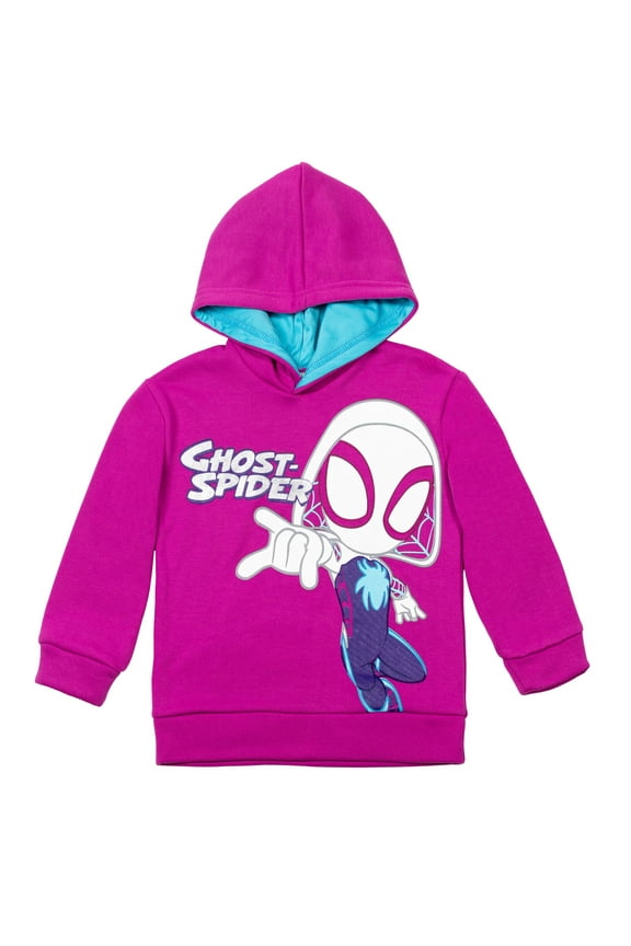 Spidey and His Amazing Friends Ghost-Spider Little Girls Pullover Hoodie Toddler to Little Kid
