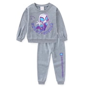 Marvel Spidey and His Amazing Friends Ghost Spider Sweatshirt and Jogger Pants Set (Girls), 2 Piece Set, Sizes 2T-7
