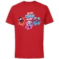 thumbnail image 1 of Marvel Spidey and His Amazing Friends Glow Webs Glow Action - Short Sleeve Cotton T-Shirt for Adults - Customized-Red, 1 of 5