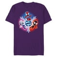 thumbnail image 1 of Marvel Spidey and His Amazing Friends Glow Webs Glow Icon - Short Sleeve Blended T-Shirt for Adults - Customized-Purple, 1 of 5