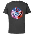thumbnail image 1 of Marvel Spidey and His Amazing Friends Glow Webs Glow Icon - Short Sleeve Cotton T-Shirt for Adults - Customized-Charcoal, 1 of 5
