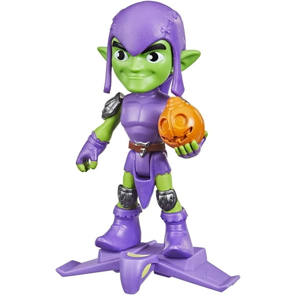 Marvel Spidey and His Amazing Friends Green Goblin Hero Figure, 4-Inch Scale Action Figure, Includes 1 Accessory, for Kids Ages 3 and Up