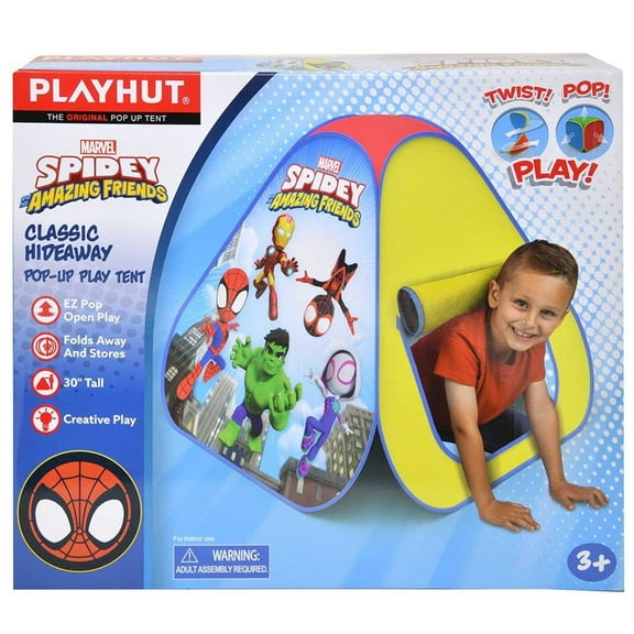 Marvel Spidey and His Amazing Friends Hideaway Pop-Up Playhut Tent
