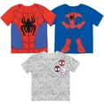 thumbnail image 1 of Marvel Spidey and His Amazing Friends Little Boys 3 Pack T-Shirts Toddler to Little Kid, 1 of 5