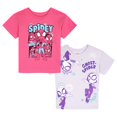 thumbnail image 1 of Marvel Spidey and His Amazing Friends Little Girls' 2-Pack Short Sleeve T-Shirts Lavender Pink, 1 of 5