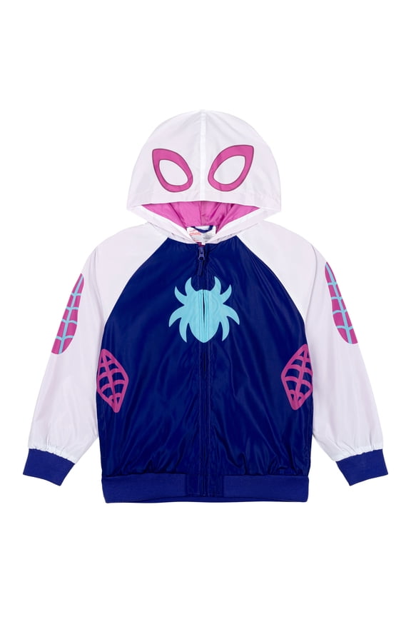 Spidey and His Amazing Friends Little Girls' Cosplay Bomber Jacket Purple Ghost Spider