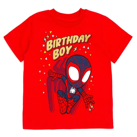 Marvel Spidey and His Amazing Friends Miles Morales Birthday T-Shirt Toddler to Little Kid