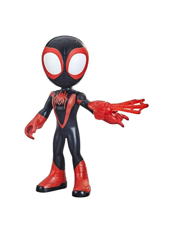 Marvel: Spidey and His Amazing Friends Miles Morales Spider-Man Preschool Kids Toy Action Figure for Boys and Girls Ages 3 4 5 6 7 and Up (9”)
