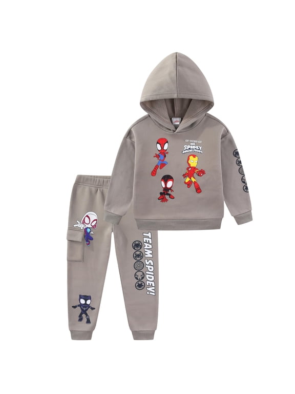 Spidey and His Amazing Friends Pullover Hoodie and Pants Set (Boys), 2 Piece Set, Sizes 3T-7