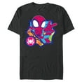 thumbnail image 1 of Marvel Spidey and His Amazing Friends Spider-Man Dot Effect - Short Sleeve Blended T-Shirt for Adults - Customized-Dark Heather, 1 of 5