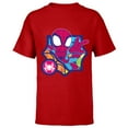 thumbnail image 1 of Marvel Spidey and His Amazing Friends Spider-Man Dot Effect - Short Sleeve T-Shirt for Kids - Customized-Red, 1 of 5