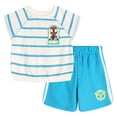 thumbnail image 1 of Marvel Spidey and His Amazing Friends Little Boys' 2-Piece T-Shirt and Shorts Set Spidey Ivory Blue, 1 of 6