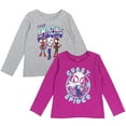 thumbnail image 1 of Marvel Spidey and His Amazing Friends Spider-Man Miles Morales Ghost-Spider Little Girls 2 Pack Long Sleeve T-Shirts Toddler to Big Kid, 1 of 5
