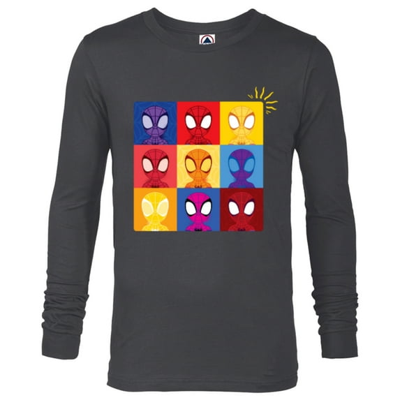 Marvel Spidey and His Amazing Friends Spider-Man Sense - Long Sleeve T-Shirt for Men - Customized-Charcoal Heather