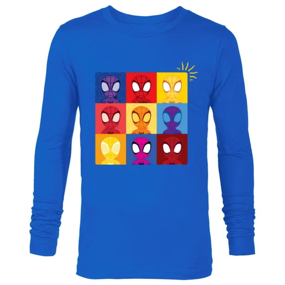 Marvel Spidey and His Amazing Friends Spider-Man Sense - Long Sleeve T-Shirt for Men - Customized-Navy