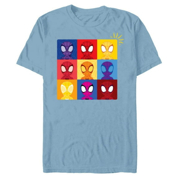 Marvel Spidey and His Amazing Friends Spider-Man Sense - Short Sleeve Blended T-Shirt for Adults - Customized-Ocean Blue