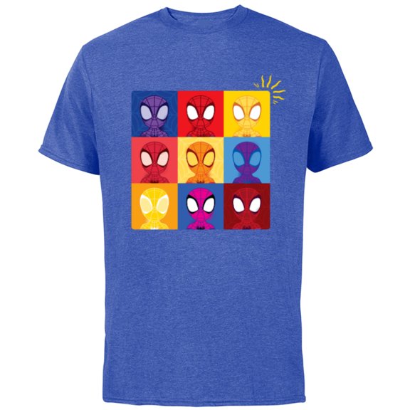 Marvel Spidey and His Amazing Friends Spider-Man Sense - Short Sleeve Cotton T-Shirt for Adults - Customized-Royal Heather