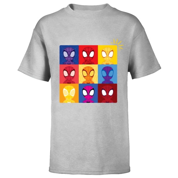 Marvel Spidey and His Amazing Friends Spider-Man Sense - Short Sleeve T-Shirt for Kids - Customized-Athletic Heather