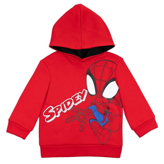 Marvel Spidey and His Amazing Friends Spider-Man Toddler Boys Pullover Hoodie Toddler to Little Kid