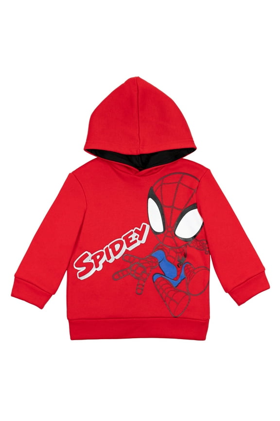 Spidey and His Amazing Friends Spider-Man Toddler Boys Pullover Hoodie Toddler to Little Kid