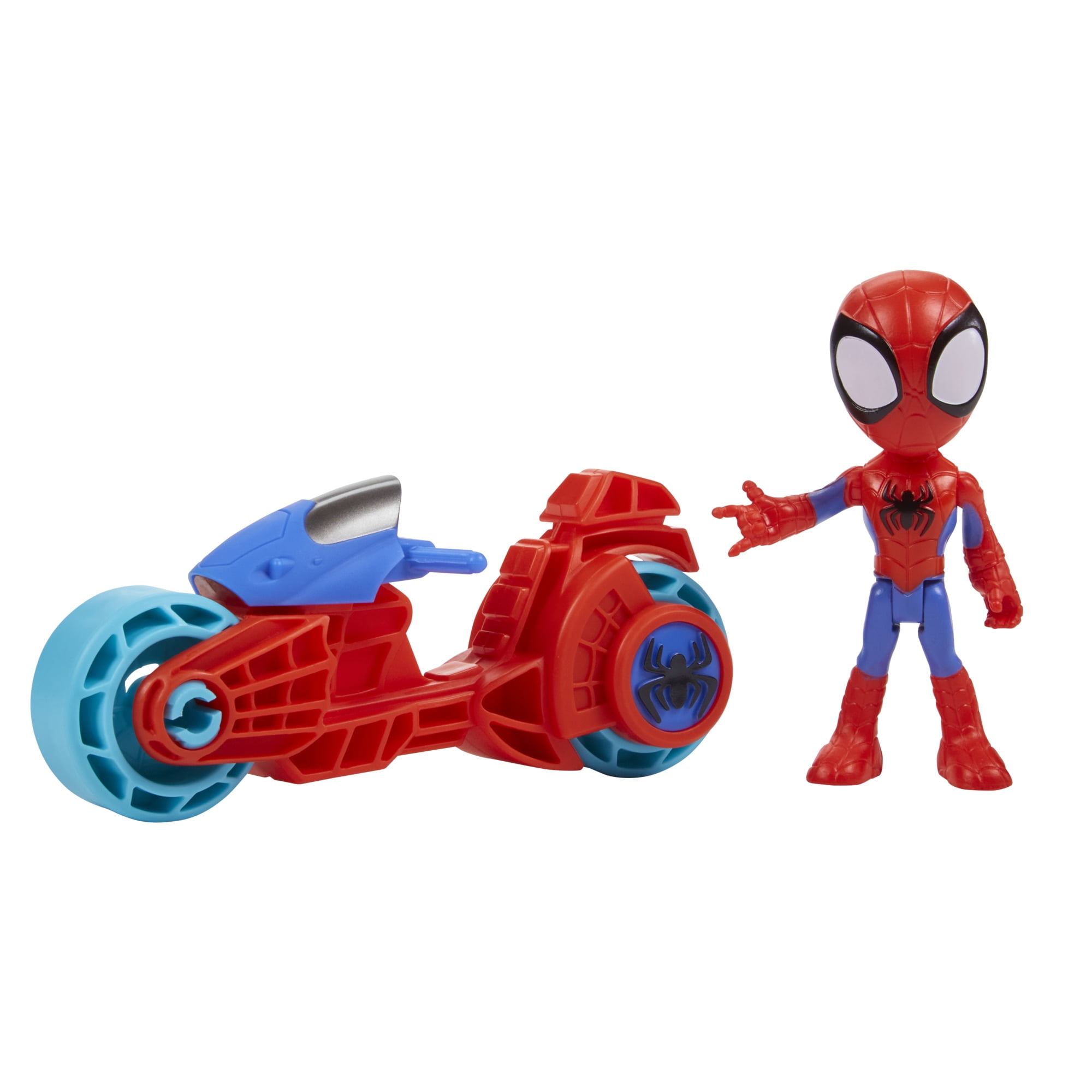Marvel Spidey and His Amazing Friends, Spidey Action Figure \u0026 Toy Motorcycle, Kids 3 and Up