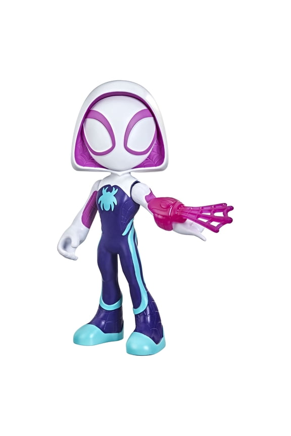 Marvel Spidey and His Amazing Friends Supersized Ghost-Spider Action Figure, Preschool Superhero Toys