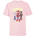 thumbnail image 1 of Marvel Spidey and His Amazing Friends Team Up! - Short Sleeve T-Shirt for Kids - Customized-Soft Pink, 1 of 5
