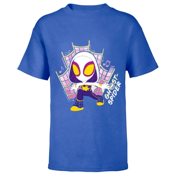 Marvel Spidey and His Amazing Friends Web-Spinners Gwen - Short Sleeve T-Shirt for Kids - Customized-Royal
