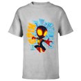 thumbnail image 1 of Marvel Spidey and His Amazing Friends Web-Spinners Spin - Short Sleeve T-Shirt for Kids - Customized-Athletic Heather, 1 of 5