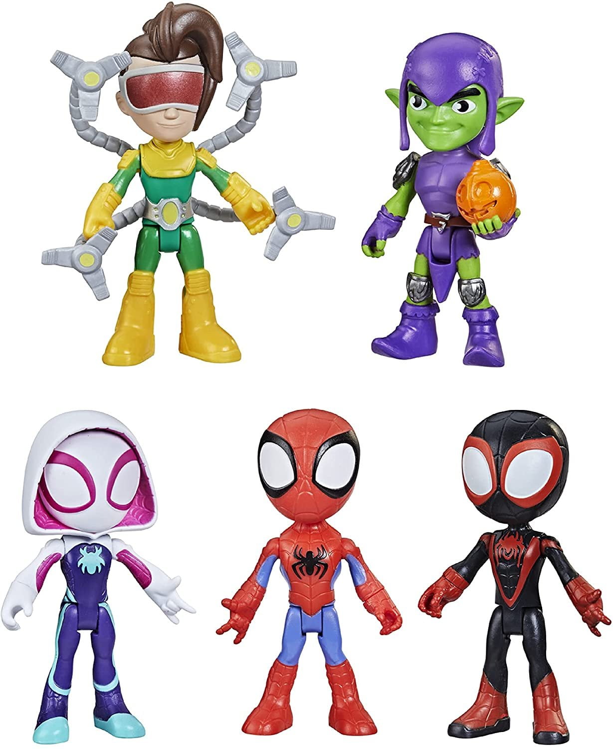 Marvel Spidey and His Amazing Friends Web Squad Figure Collection, 5 Action