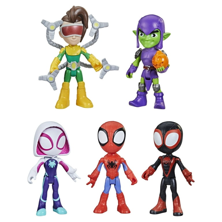 Marvel Spidey and His Amazing Friends Web Squad 5 Action Figure Collection