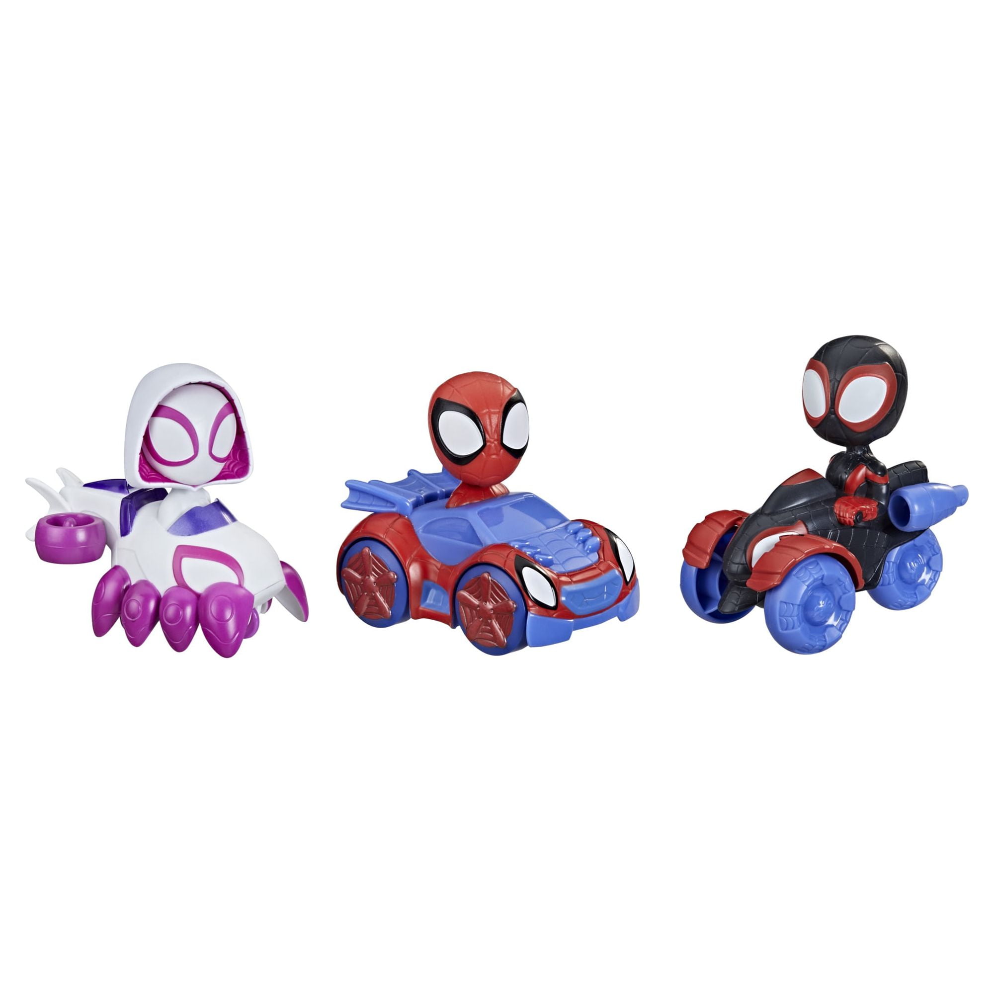 Marvel Spidey and His Amazing Friends Hero Reveal Figure 2-Pack, Mask Flip  Feature, Spidey and Trace-E, Ages 3 And Up - Marvel