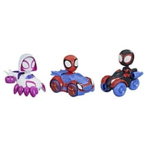 Marvel: Spidey and His Amazing Friends Web Squad Preschool Kids Toy Vehicle Action Figure Set for Boys and Girls Ages 3 4 5 6 7 and Up, 3 Pieces