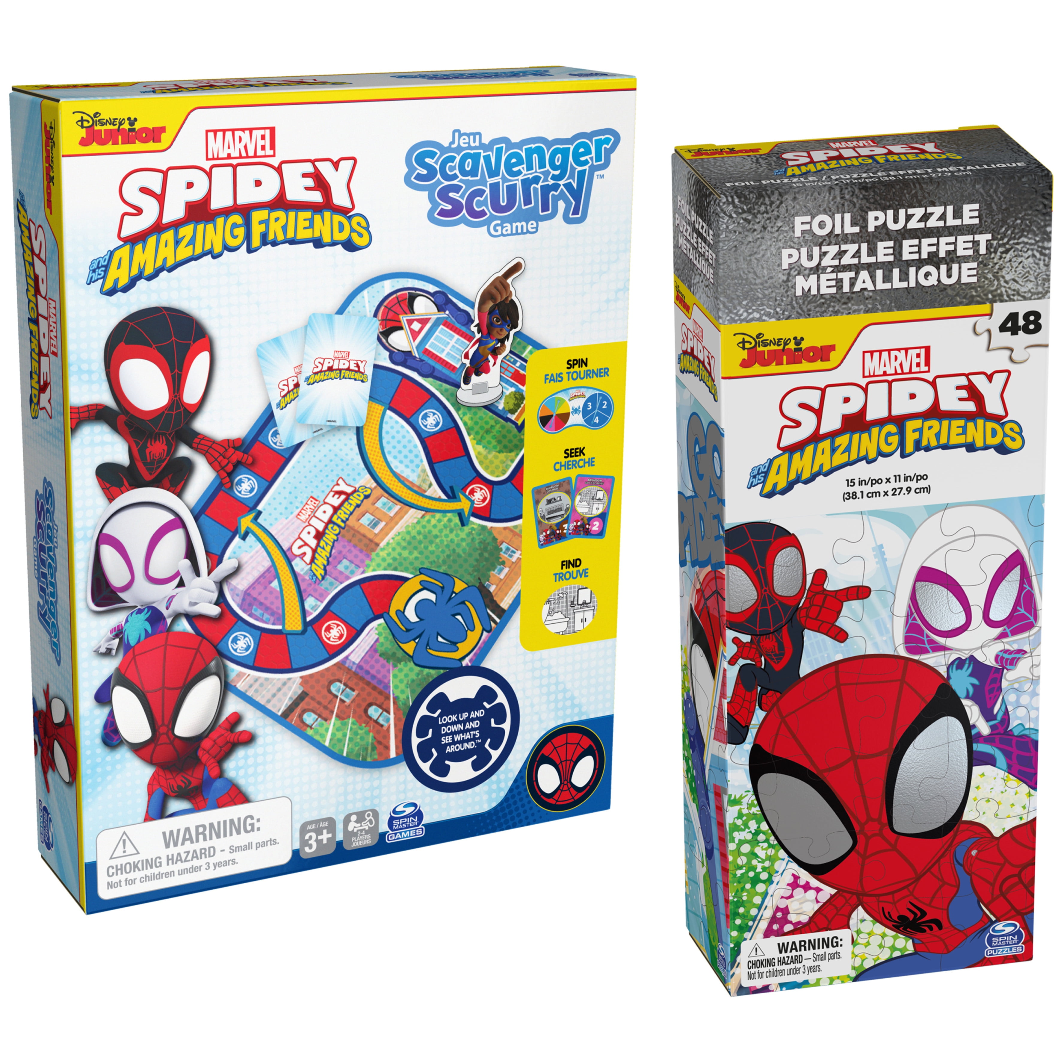 New in Box Spin Master Marvel Spidey & Friends Scavenger Scurry Game