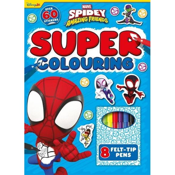 Marvel Spidey & His Amazing Friends: Super Colouring (Paperback)