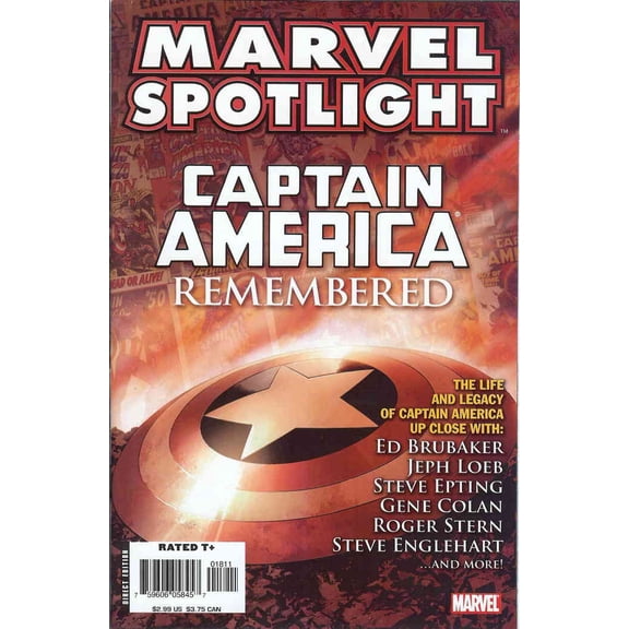 Marvel Spotlight: Captain America Remembered #1 VF ; Marvel Comic Book