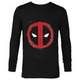 thumbnail image 1 of Marvel Spray Painted Deadpool Icon - Long Sleeve T-Shirt for Men - Customized-Black, 1 of 5