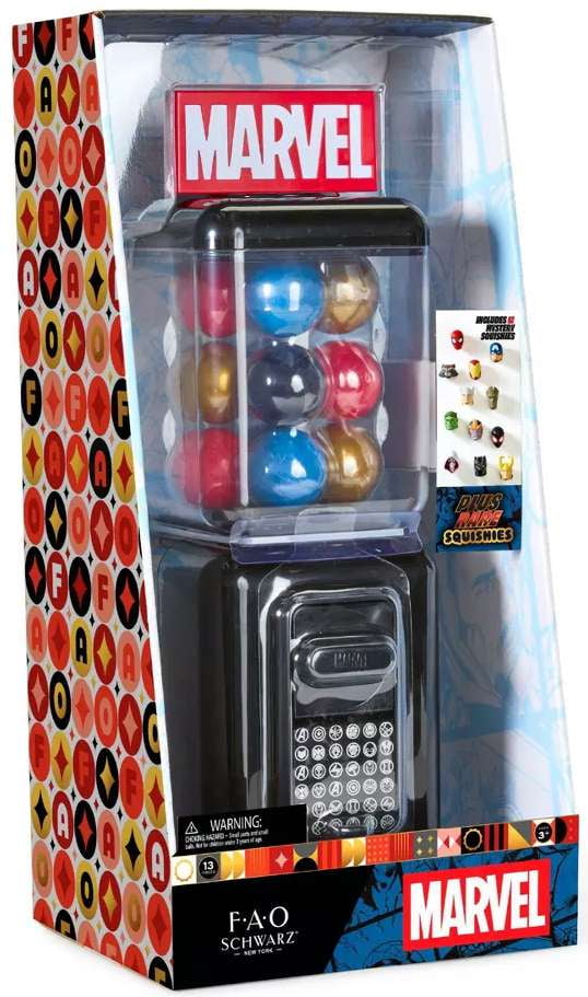 Marvel Squishies Vending Machine Play Set [12 Mystery Squishies!]