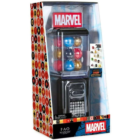 Marvel Squishies Vending Machine Play Set [12 Mystery Squishies!]