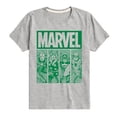 thumbnail image 1 of Marvel - St. Patrick's Day Green Grid - Toddler And Youth Short Sleeve Graphic T-Shirt, 1 of 5