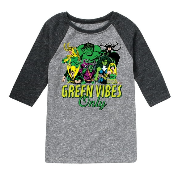 Marvel - St. Patrick's Day Green Vibes Only - Kids Raglan