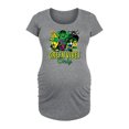 thumbnail image 1 of Marvel - St. Patrick's Day Green Vibes Only - Maternity Scoop Neck Graphic T-Shirt, 1 of 5