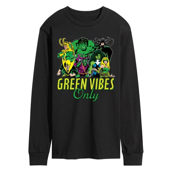 Marvel - St. Patrick's Day Green Vibes Only - Men's Long Sleeve Graphic T-Shirt