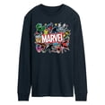 thumbnail image 1 of Marvel - Sticker Collage - Men's Long Sleeve Graphic T-Shirt, 1 of 5